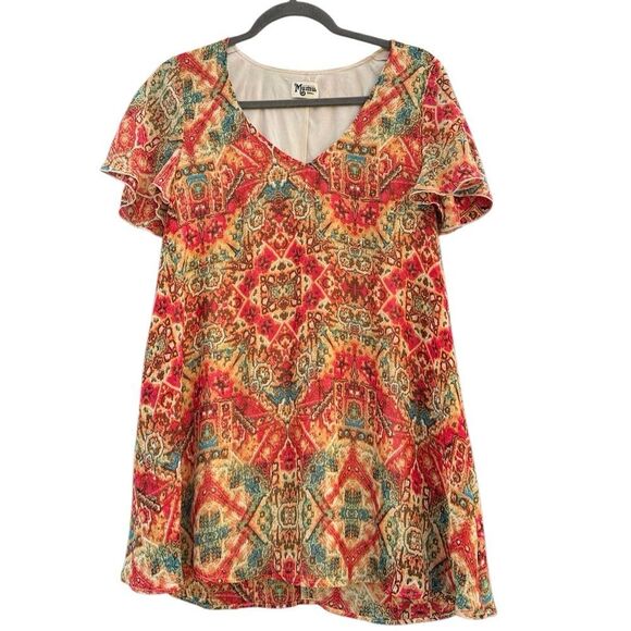 Show Me Your Mumu Women's Kylie Aztec Dress Bohemian Hippie Mini Size Small - Picture 4 of 9